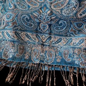 Blue Paisley Scarf